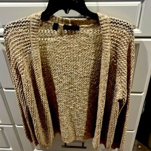 Gold Crochet cardigan